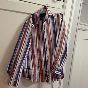 Button down striped shirt